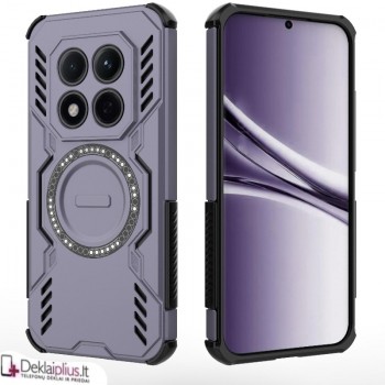 Šarvuotas dėklas su magsafe - violetinis (Xiaomi Redmi Note 15 5G/4G/Poco M8 5G)